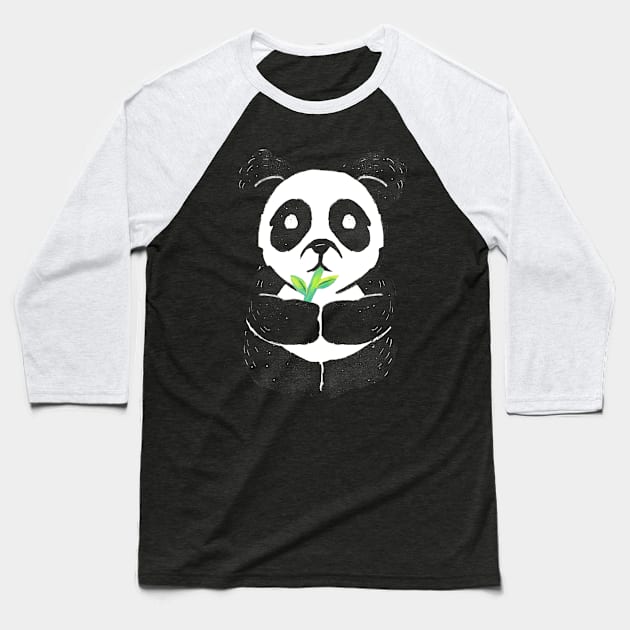 Panda Baseball T-Shirt by Khatii